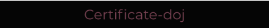Certificate-doj
